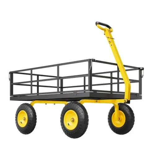VEVOR Bollerwagen 544,31 kg, Transportwagen, Gartenwagen, Gerätewagen, 2-in-1-Handwagen mit All-Terrain-Reifen, abnehmbaren Seitenteilen aus Netzmaterial und um 180° drehbarem Griff – Bild 8