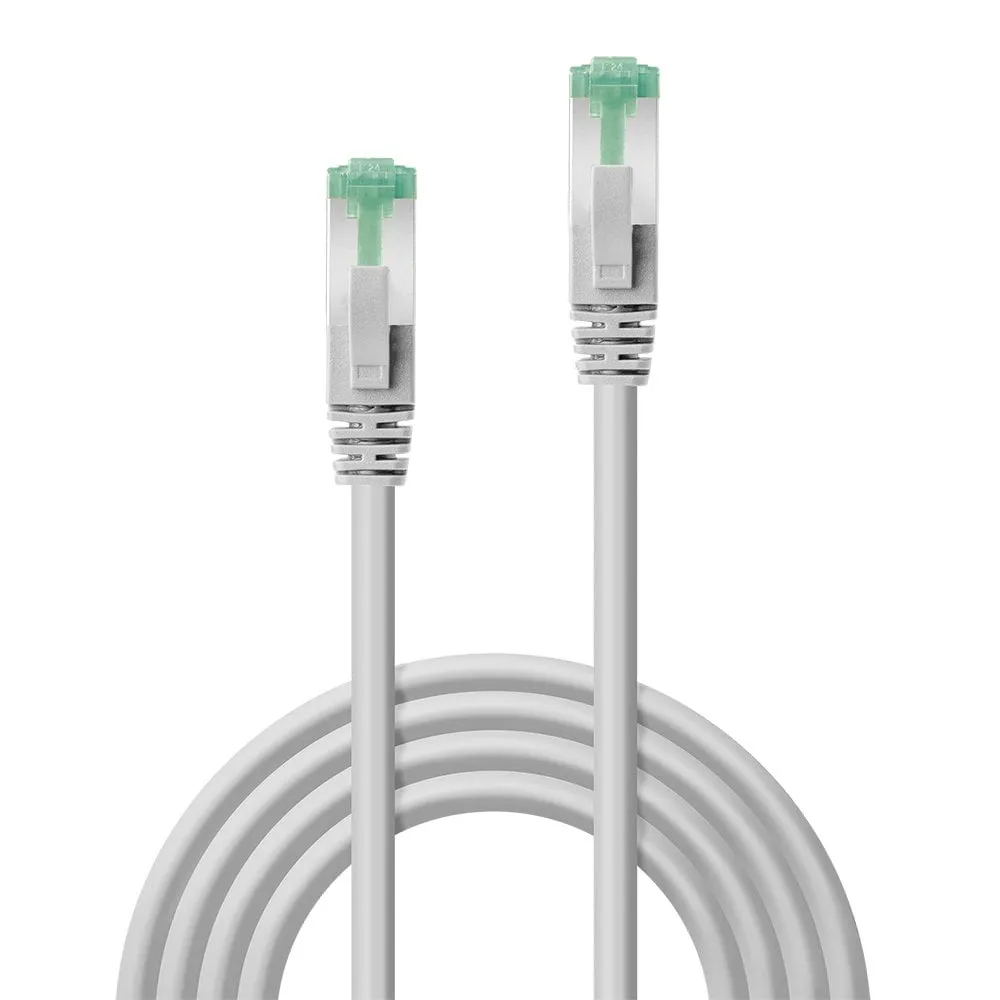 Lindy 2m Cat.6A S/FTP GRS TPE Netzwerkkabel, Grau – Bild 2