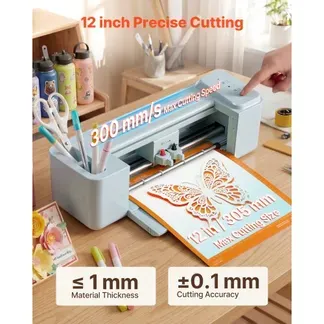 VEVOR Vinylschneidemaschine 30 cm, Schneideplotter / Plottermaschine mit Tastensteuerung, Kompatibel mit Mac / Windows / Android / iOS, Vinylcutter für Bastelarbeiten, Karten & Wohnaccessoires VEVOR Vinylschneidemaschine 30 cm, Schneideplotter / Plottermaschine mit Tastensteuerung, Kompatibel mit Mac / Windows / Android / iOS, Vinylcutter für Bastelarbeiten, Karten & Wohnaccessoires