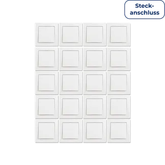 Wechselschalter McPower “Flair“ Steckanschluss, weiß, inkl. Rahmen, 20er-Pack Wechselschalter McPower “Flair“ Steckanschluss, weiß, inkl. Rahmen, 20er-Pack