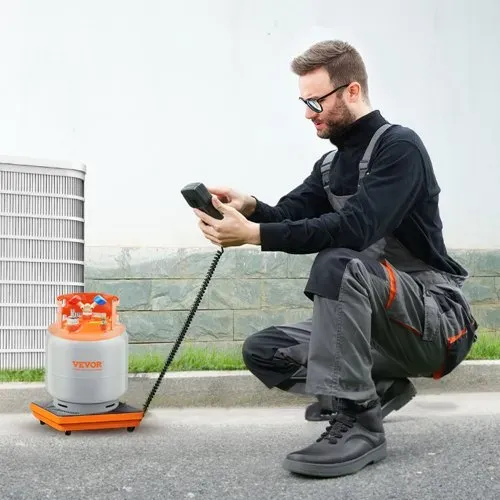 VEVOR Kältemittelwaage 100 kg Laderückgewinnung Freonwaage, mit Kabelgebundener Fernbedienung, 5 g Hochpräzise Elektronische Digitale Rückgewinnungsgewichtswaage mit Koffer und Trockenbatterie – Bild 7