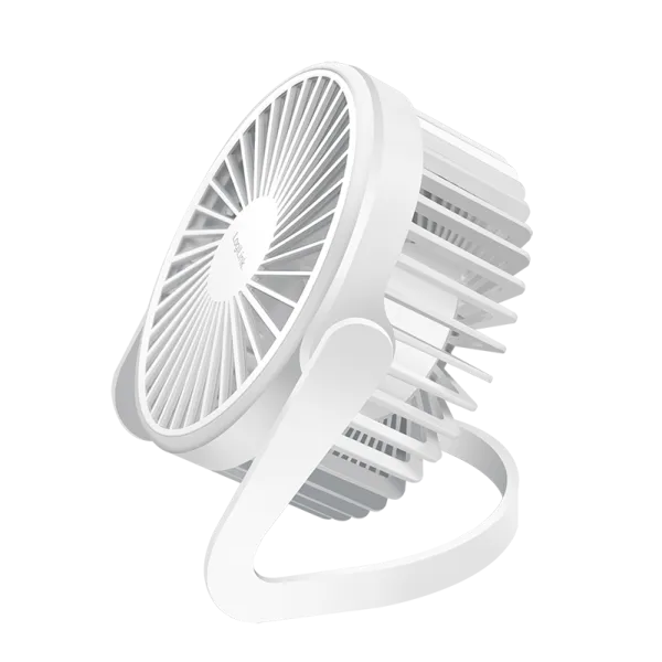 USB-Schreibtischventilator, 12,7 cm, 30 dB, weiß – Bild 3