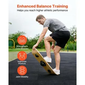 VEVOR Balance Board für Erwachsene (70 cm), Wackelbrett bis 200 kg Belastbar, Balance-Trainingsgerät mit 3-stufigem Bodenabstand und Rutschfester Oberfläche für Core-Training Stehpultübungen Yoga VEVOR Balance Board für Erwachsene (70 cm), Wackelbrett bis 200 kg Belastbar, Balance-Trainingsgerät mit 3-stufigem Bodenabstand und Rutschfester Oberfläche für Core-Training Stehpultübungen Yoga