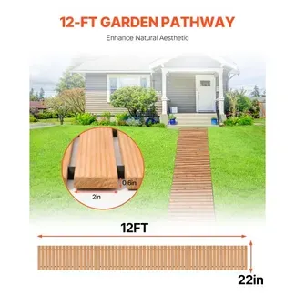 VEVOR Rollweg Gartenweg 368×56 cm, Ausrollbarer Holzweg, Außenweg aus Zedernholz mit Drahtseilverbindung, Gartentritt, Trittplatten, dekorativer Holzweg, Holztritt im Garten, Hinterhof, Terrasse VEVOR Rollweg Gartenweg 368×56 cm, Ausrollbarer Holzweg, Außenweg aus Zedernholz mit Drahtseilverbindung, Gartentritt, Trittplatten, dekorativer Holzweg, Holztritt im Garten, Hinterhof, Terrasse