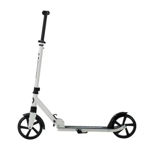 VEVOR Scooter (2 Räder) für Kinder ab 8 Jahren, Cityroller Kinderroller Straßenroller mit höhenverstellbarem Lenker & rutschfestem Deck, faltbarer Tretroller bis zu 100 kg, Schwarz + Weiß – Bild 9