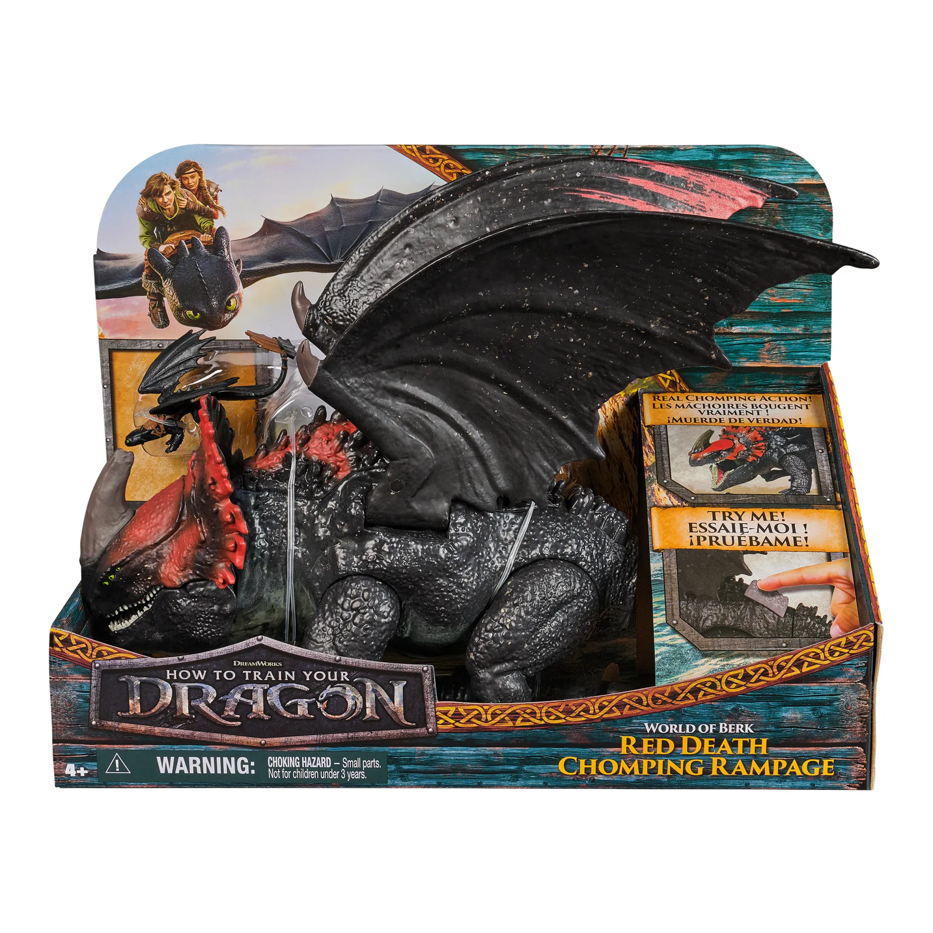 DreamWorks Dragons Drachenzähmen leicht gemacht – Actionfiguren-Set mit Roter Tod-Drachenfigur & Mini Ohnezahn DreamWorks Dragons Drachenzähmen leicht gemacht – Actionfiguren-Set mit Roter Tod-Drachenfigur & Mini Ohnezahn