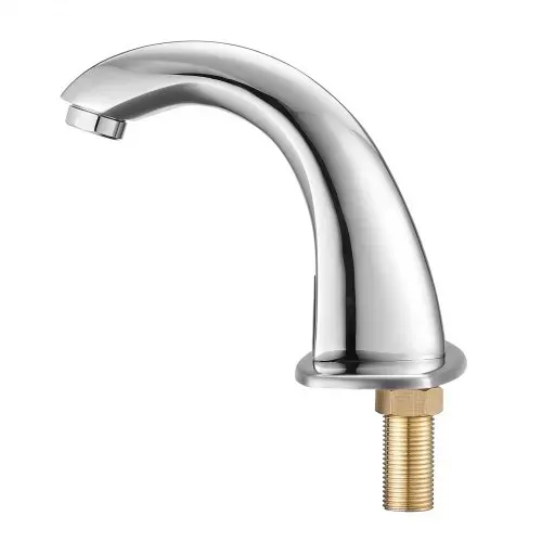 VEVOR berührungsloser Waschtischhahn (verchromtes Silber) Badezimmer, automatische Waschtischarmatur Spültischarmatur, batteriebetriebener Wasserhahn mit einstellbarer Temperatur, Sensorhahn – Bild 9