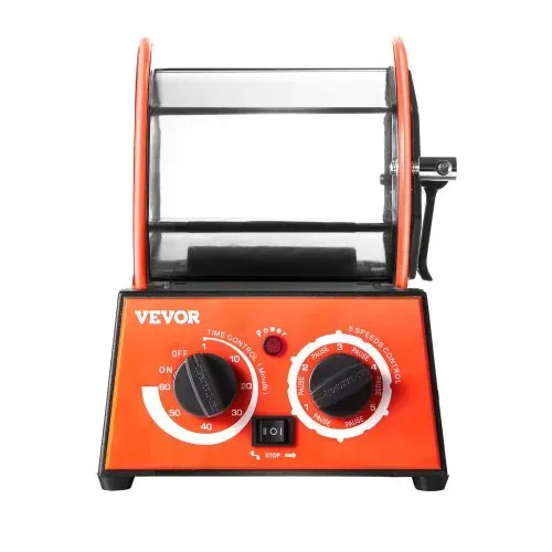 VEVOR Poliertrommel Schmuck-Poliermaschine 3 kg, Rotary Tumbler Oberflächenpolierer 60 W, Schmuck Polieren Dreh-Tumbler Einstellbare Zeit & Drehzahl Polierer Kugelmühle, für Gold, Silber usw. – Bild 10