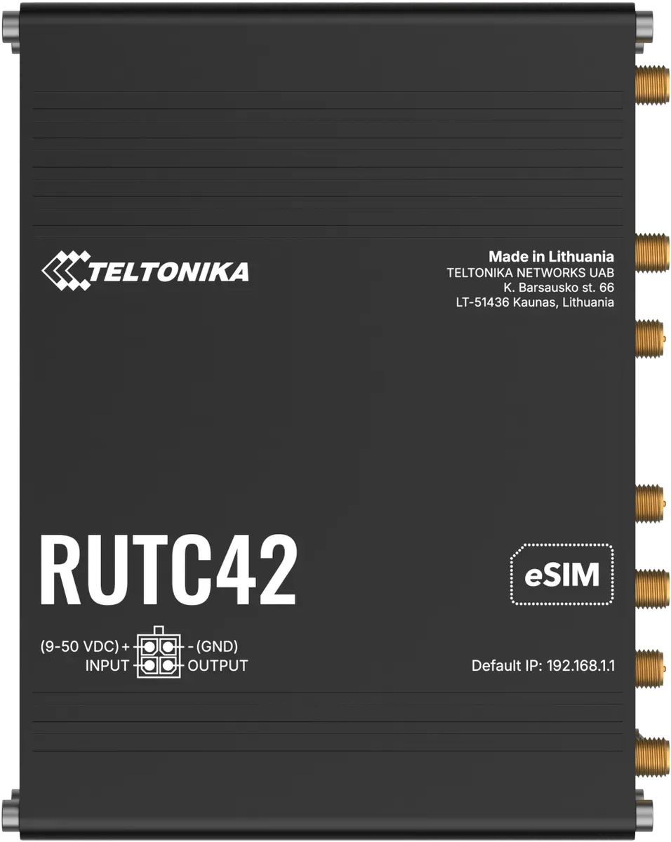 Teltonika · Router · RUTC42 · Dual Modem EDGE Router Teltonika · Router · RUTC42 · Dual Modem EDGE Router