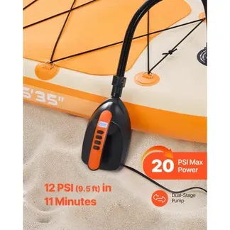 VEVOR Paddleboard Pumpe (20 PSI) elektrische SUP-Luftpumpe mit 70 L/min Aufblasgeschwindigkeit & automatischer Abschaltung & 12 V DC Anschluss, Aufblasen ideal für aufblasbare Paddleboards Zelte VEVOR Paddleboard Pumpe (20 PSI) elektrische SUP-Luftpumpe mit 70 L/min Aufblasgeschwindigkeit & automatischer Abschaltung & 12 V DC Anschluss, Aufblasen ideal für aufblasbare Paddleboards Zelte