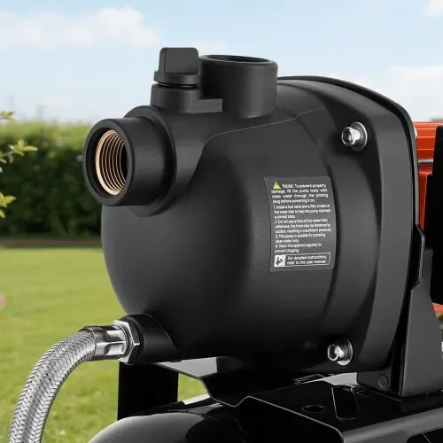 VEVOR Hauswasserwerk 800 W, 5000 L/h Jetpumpe mit 19 L Druckbehälter, 49 m Förderhöhe, inkl. Automatischem Wasserfördersystem & Kunststoffpumpenkopf, zur Gartenbewässerung & Hauswasserversorgung – Bild 7