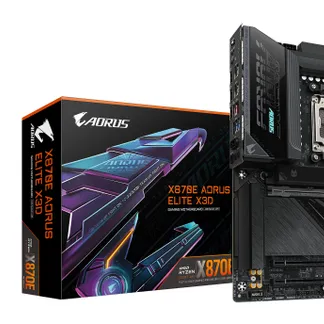 GIGABYTE X870E AORUS ELITE X3D Mainboard – Unterstützt AMD Ryzen 9000 Prozessoren, 16+2+2-Phasen Digital-VRM, bis zu 9000 Hz DDR5 (OC), 2 x PCIe 5.0 + 2 x PCIe 4.0, Wi-Fi 7, 5 GbE LAN, USB 4 GIGABYTE X870E AORUS ELITE X3D Mainboard – Unterstützt AMD Ryzen 9000 Prozessoren, 16+2+2-Phasen Digital-VRM, bis zu 9000 Hz DDR5 (OC), 2 x PCIe 5.0 + 2 x PCIe 4.0, Wi-Fi 7, 5 GbE LAN, USB 4