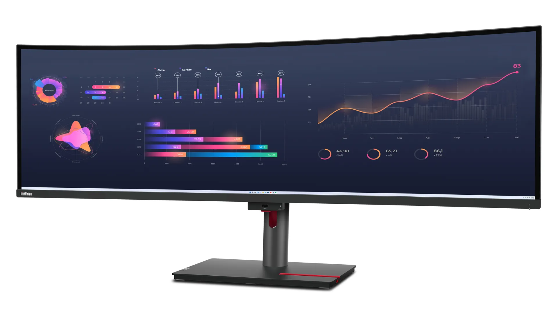 Lenovo ThinkVision P49w-30 Monitor – Bild 4