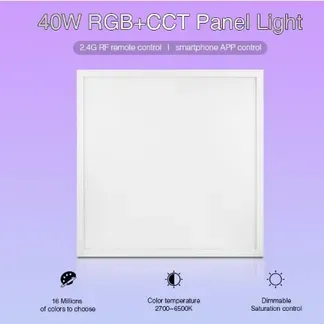 MiBoxer FUTL01 LED Panel 600*600 40W RGB-WW (RGB-CCT) MiBoxer FUTL01 LED Panel 600*600 40W RGB-WW (RGB-CCT)