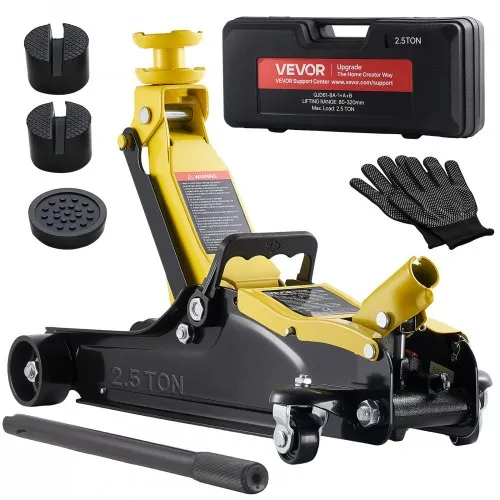 VEVOR Hydraulischer Rangierwagenheber 2,5 t Tragkraft, Flacher Wagenheber aus Stahl mit Einkolben-Schnellhubpumpe & SUV-Adaptern, Autoheber für Limousinen, 85–320 mm Hubbereich, Rennwagenheber VEVOR Hydraulischer Rangierwagenheber 2,5 t Tragkraft, Flacher Wagenheber aus Stahl mit Einkolben-Schnellhubpumpe & SUV-Adaptern, Autoheber für Limousinen, 85–320 mm Hubbereich, Rennwagenheber