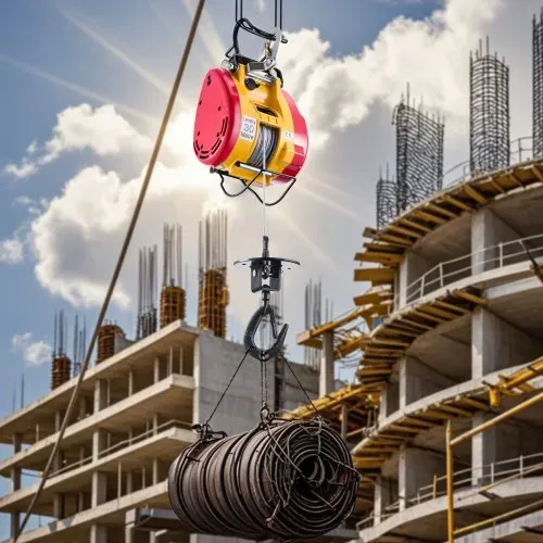 VEVOR 2-in-1 elektrische Hebewinde, 500 kg Kapazität, 1800 W tragbare Kraftwinde, 30 m Hubhöhe, 11 m/min mit Kabel- und kabelloser Fernbedienung, für Garage, Lager, Fabrik, Hebe- & Abschlepparbeiten – Bild 7