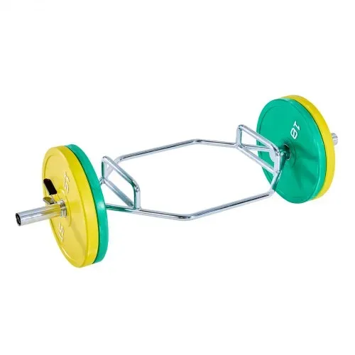 VEVOR Trap Bar Hexagon Hantelstange Langhantel 50 mm 360 kg Tragkraft, Gewichtheben und Krafttrainingsgerät, Heimfitnessstudio für Kniebeugen Kreuzheben Schulterdrücken, Silber – Bild 10