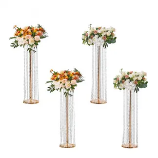 VEVOR 4er-Set Blumenhocker 20x20x90cm Blumenständer Eisen Beistelltisch Modern Kristallvase Gold-Galvanisierung Pflanzenhocker Pflanzenständer Metallständer für Dekoration von Bars Hotels Cafés VEVOR 4er-Set Blumenhocker 20x20x90cm Blumenständer Eisen Beistelltisch Modern Kristallvase Gold-Galvanisierung Pflanzenhocker Pflanzenständer Metallständer für Dekoration von Bars Hotels Cafés