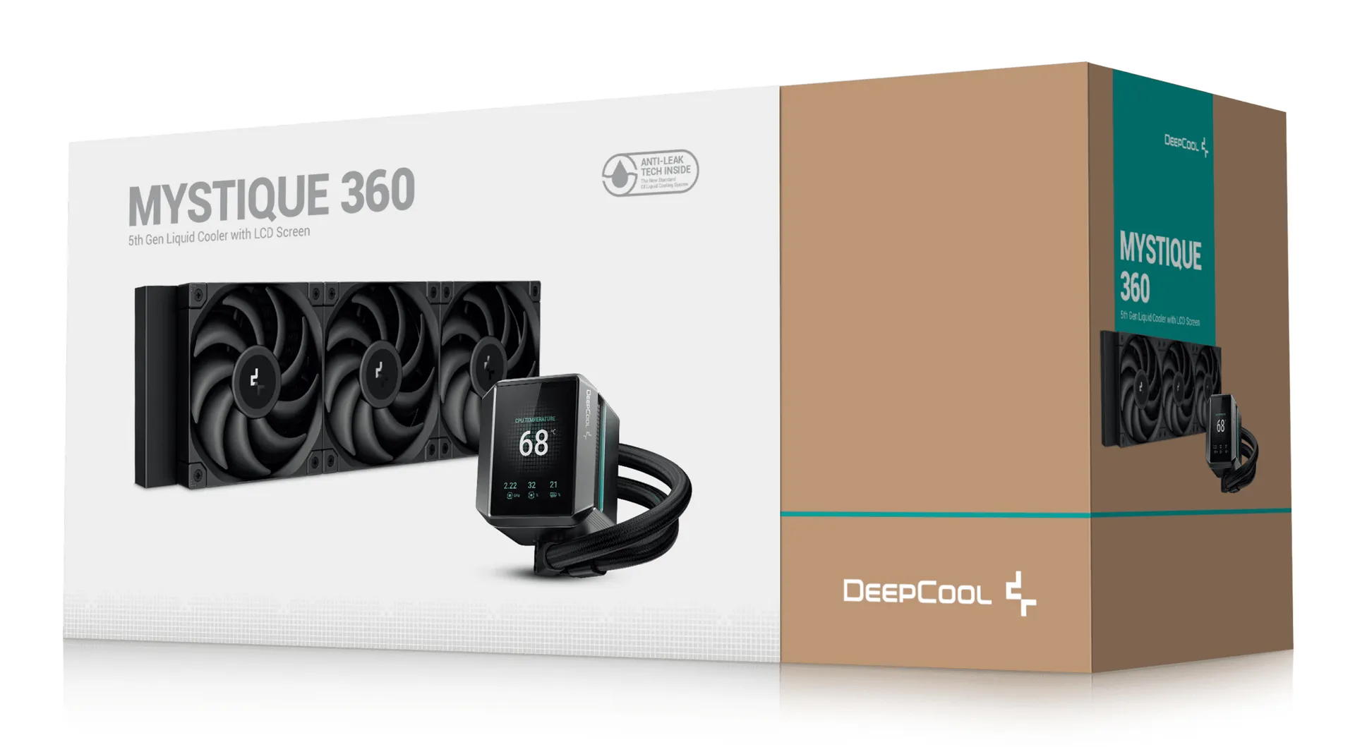 DeepCool MYSTIQUE 360 Prozessor All-in-One-Flüssigkeitskühler 12 cm Schwarz 1 Stück(e) – Bild 6