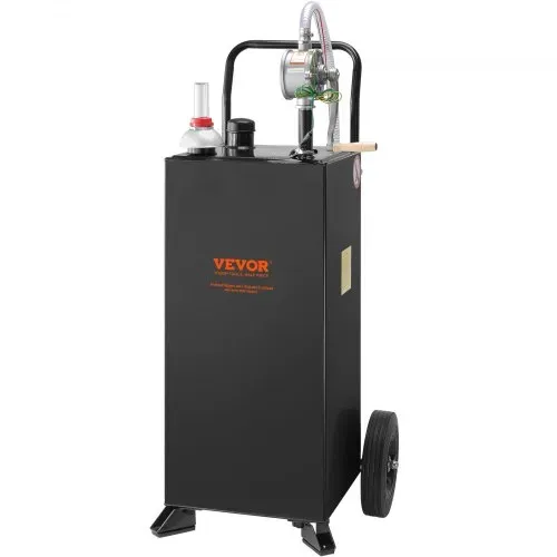 VEVOR 30 Gallonen Gas-Caddy, Kraftstoffspeichertank mit Rädern, tragbarer Kraftstoff-Caddy mit manueller Transferpumpe, Benzin-Diesel-Kraftstoffbehälter für Autos, Rasenmäher, Geländefahrzeuge, Boote VEVOR 30 Gallonen Gas-Caddy, Kraftstoffspeichertank mit Rädern, tragbarer Kraftstoff-Caddy mit manueller Transferpumpe, Benzin-Diesel-Kraftstoffbehälter für Autos, Rasenmäher, Geländefahrzeuge, Boote