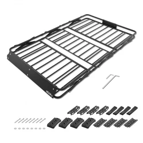 VEVOR Dachträgerkorb 1626 x 990 x 102 mm Dachgepäckkorb mit Klappmechanismus Tragkraft bis 90,72 kg Wetterfester Faltbarer Autodachkorb aus Legierungsstahl Dachtransportkorb Geeignet für SUVs Pickups VEVOR Dachträgerkorb 1626 x 990 x 102 mm Dachgepäckkorb mit Klappmechanismus Tragkraft bis 90,72 kg Wetterfester Faltbarer Autodachkorb aus Legierungsstahl Dachtransportkorb Geeignet für SUVs Pickups