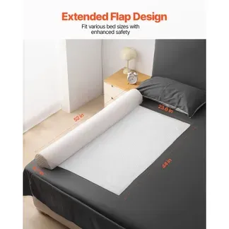 VEVOR Rausfallschutz 1320x170x130 mm, rutschfestes Bettschutzgitter mit Sicherheitsklappe, Bettgitter aus Schaumstoff mit maschinenwaschbarem Bezug für Einzel-, Voll-, Queen- & Kingsize-Betten VEVOR Rausfallschutz 1320x170x130 mm, rutschfestes Bettschutzgitter mit Sicherheitsklappe, Bettgitter aus Schaumstoff mit maschinenwaschbarem Bezug für Einzel-, Voll-, Queen- & Kingsize-Betten