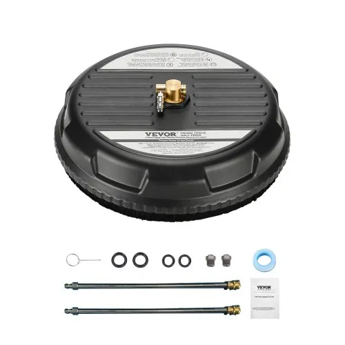 VEVOR 385 mm Hochdruckreiniger-Oberflächenreiniger, Flächenreiniger aus Kunststoff auf Rädern, max. 276 bar, 0,635 cm Anschlussstück 2 Sprühdüsen 2 Verlängerungsstangen für Beton VEVOR 385 mm Hochdruckreiniger-Oberflächenreiniger, Flächenreiniger aus Kunststoff auf Rädern, max. 276 bar, 0,635 cm Anschlussstück 2 Sprühdüsen 2 Verlängerungsstangen für Beton