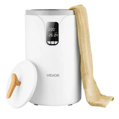 VEVOR Handtuchwärmer Eimer Wärmegerät 20 L mit LED-Anzeige & Einstellung (Timer & Temperatur) & Sicherheitsschloss, Towel Warmer für Badezimmer Waschküche Boden, zum Wärmen von Decken, Pyjamas – Bild 9