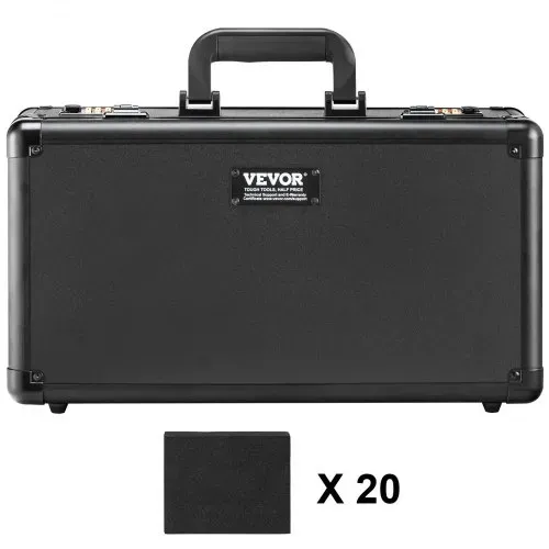 VEVOR Aufbewahrungsbox 4 Fächer, Tragetasche für Sportkarten mit Schaumstoffteilern mit Codeschloss, für 108 bewertete PSA-Karten, 76 BGS-Karten, 84 SGC-Karten, 388 Top Loader oder 999+ lose Karten – Bild 8