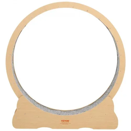VEVOR Katzenlaufrad, 1080 mm Innendurchmesser, Laufrad aus Holz für 8,6-12,7 kg Katzen, mit Teppichlauffläche & Verriegelungsmechanismus, leises Spielzeug für Wohungkatzen – Bild 9