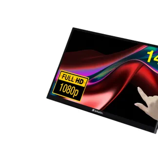 Verbatim 49591 Computerbildschirm 35,6 cm (14″) 1920 x 1080 Pixel Full HD LCD Touchscreen Schwarz Verbatim 49591 Computerbildschirm 35,6 cm (14″) 1920 x 1080 Pixel Full HD LCD Touchscreen Schwarz