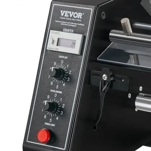 VEVOR Automatischer Etikettenspender, Breite 15-125 mm, Länge 3-150 mm, Etikettenabstreifer, Etikettentrennmaschine, stufenlose Geschwindigkeitseinstellung, Etikettenapplikator, max. Zählung 0-999999 – Bild 9