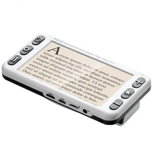 VEVOR Tragbare digitale Lupe, 5 Zoll HD elektronische Leselupe, Lesehilfe für Sehschwäche, 2- bis 48-facher Zoom, mit 13 MP Nah- & Fernobjektiv, 26 Farben, AV- & HDMI-Ausgang, klappbarer Griff – Bild 9