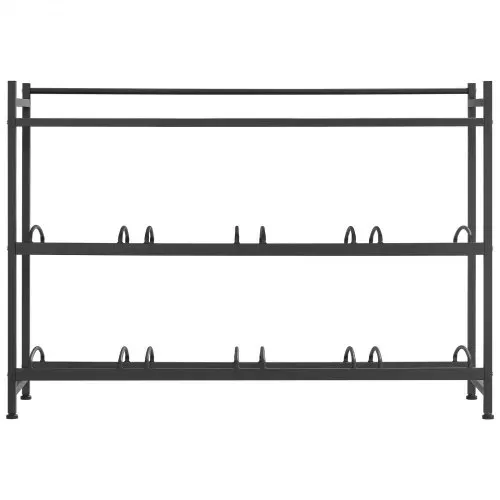 VEVOR Wasserkrughalter 3-Stufig, 4 Reihen, für 8 Flaschen, Wasserkrugregal mit Ablagefach, Wasserspenderregal, Wasserflaschenregal Wasserbehälterregal für Küche, Büro & Wohnzimmer, Schwarz – Bild 10