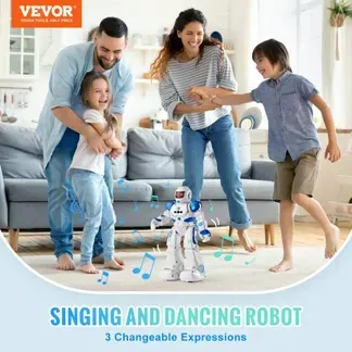 VEVOR RC-Roboterspielzeug für Kinder, programmierbarer, ferngesteuerter Smart-Roboter mit Gestenerkennung, interaktiver laufender, singender und tanzender Roboter für Jungen und Mädchen im Alter von 3, 4, 5, 6, 7, 8, 10 und 12 Jahren, Geburtstagsgeschenk VEVOR RC-Roboterspielzeug für Kinder, programmierbarer, ferngesteuerter Smart-Roboter mit Gestenerkennung, interaktiver laufender, singender und tanzender Roboter für Jungen und Mädchen im Alter von 3, 4, 5, 6, 7, 8, 10 und 12 Jahren, Geburtstagsgeschenk