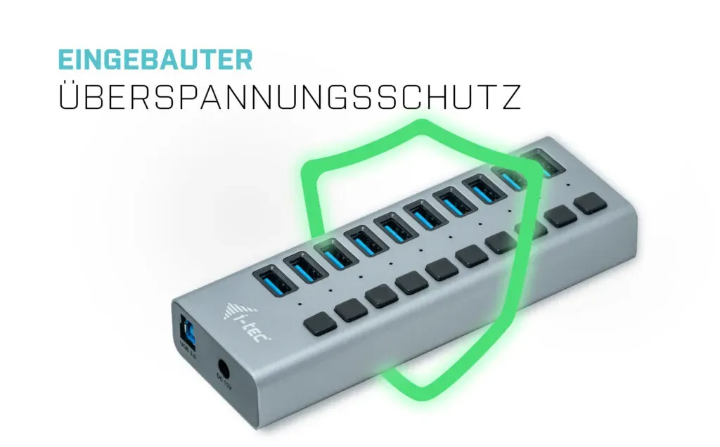 i-tec USB 3.0 Charging HUB 10 port + Power Adapter 48 W – Bild 7