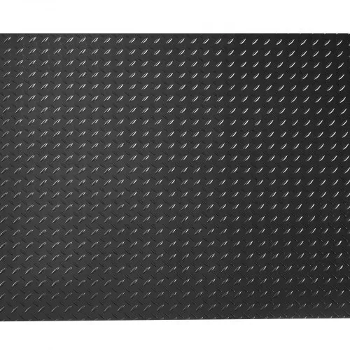 VEVOR Gummimatte, 1219,2x7620 mm Garagenbodenmatte, 3 mm dicke Gummiläufer, Bodenschutzmatte, Antirutschmatte, Noppenmatte, leicht zu reinigen, für Lager, Fitnessstudios, Anhänger, Schwarz – Bild 8
