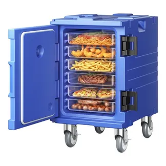 VEVOR Isolierter Lebensmittelbehälterträger, 82 Qt Hot Box für die Gastronomie, LLDPE-Lebensmittelbehälterträger mit einteiliger Schnalle, Frontlader mit Griffen, Endlader mit Rädern für Restaurant, Kantine usw. VEVOR Isolierter Lebensmittelbehälterträger, 82 Qt Hot Box für die Gastronomie, LLDPE-Lebensmittelbehälterträger mit einteiliger Schnalle, Frontlader mit Griffen, Endlader mit Rädern für Restaurant, Kantine usw.