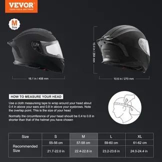 VEVOR Motorradhelm Motocross-Helme Integralhelm Größe M, Helme aus ABS mit Bluetooth-Schlitz & Wechselglas, DOT-geprüfter bequemer Motocross-Helm, für Jugendliche & Erwachsene schwarz VEVOR Motorradhelm Motocross-Helme Integralhelm Größe M, Helme aus ABS mit Bluetooth-Schlitz & Wechselglas, DOT-geprüfter bequemer Motocross-Helm, für Jugendliche & Erwachsene schwarz