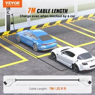 VEVOR Typ2 Ladekabel für Elektroauto/Hybrid EV Ladekabel E-Autoladekabel Wallbox 22kw TPU-Ladekabel 7m Kabellänge 3-Phase AC 380V Typ2 auf Typ2 Wasser-/Staubdicht Mit allen Typ-2-Modellen Kompatibel VEVOR Typ2 Ladekabel für Elektroauto/Hybrid EV Ladekabel E-Autoladekabel Wallbox 22kw TPU-Ladekabel 7m Kabellänge 3-Phase AC 380V Typ2 auf Typ2 Wasser-/Staubdicht Mit allen Typ-2-Modellen Kompatibel