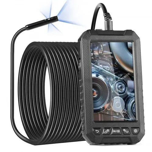 VEVOR Endoskopkamera Inspektionskamera 1080P Rohrkamera 15m Kabel 12,7 cm Display – Bild 9