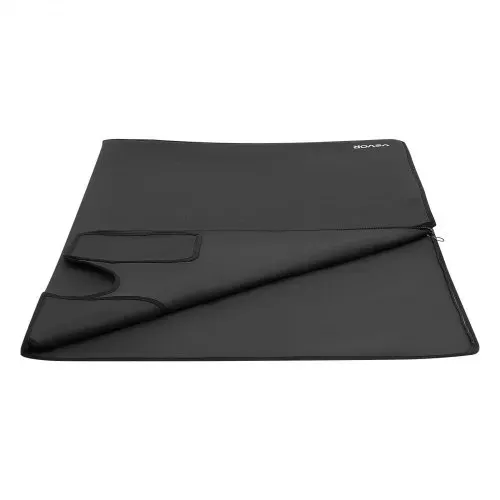 VEVOR Infrarot-Saunadecke 185x90cm Tragbare Infrarotdecke PU-Leder Schwarz, Wärmedecke für Schwitzen Entspannung Detox, 30-75°C Temperaturregelung, 20-60 min Timer, Handtuchfutter, mit Tragetasche – Bild 8