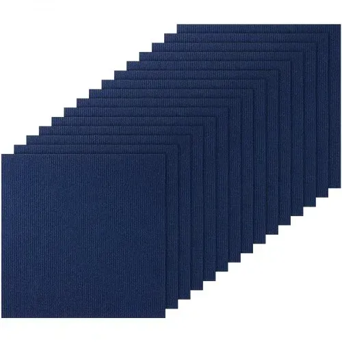 VEVOR Teppichfliesen zum Abziehen und Aufkleben, 61 x 61 cm, selbstklebende Teppichbodenfliesen, weich gepolsterte Teppichfliesen, DIY-Installation für Schlafzimmer, Wohnzimmer, (15 Stk., dunkelblau) VEVOR Teppichfliesen zum Abziehen und Aufkleben, 61 x 61 cm, selbstklebende Teppichbodenfliesen, weich gepolsterte Teppichfliesen, DIY-Installation für Schlafzimmer, Wohnzimmer, (15 Stk., dunkelblau)