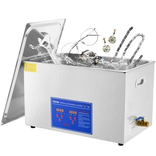 VEVOR 30 L Ultraschallreinigungsgerät Ultraschallreiniger mit Heizung 600 W Ultraschallreiniger aus Edelstahl Ultraschall Reinigungsgerät für Brillen Schmuck Zahnprothesen Münzen usw. VEVOR 30 L Ultraschallreinigungsgerät Ultraschallreiniger mit Heizung 600 W Ultraschallreiniger aus Edelstahl Ultraschall Reinigungsgerät für Brillen Schmuck Zahnprothesen Münzen usw.