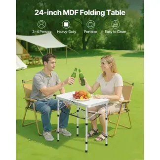 VEVOR Klapptisch Buffettisch tragbarer Allzwecktisch 60 x 40 cm, höhenverstellbarer Tisch (für 2-4 Personen) mit Tragegriff, Gartentisch Campingtisch für Partys Picknick Camping Grillen BBQ, Silber VEVOR Klapptisch Buffettisch tragbarer Allzwecktisch 60 x 40 cm, höhenverstellbarer Tisch (für 2-4 Personen) mit Tragegriff, Gartentisch Campingtisch für Partys Picknick Camping Grillen BBQ, Silber