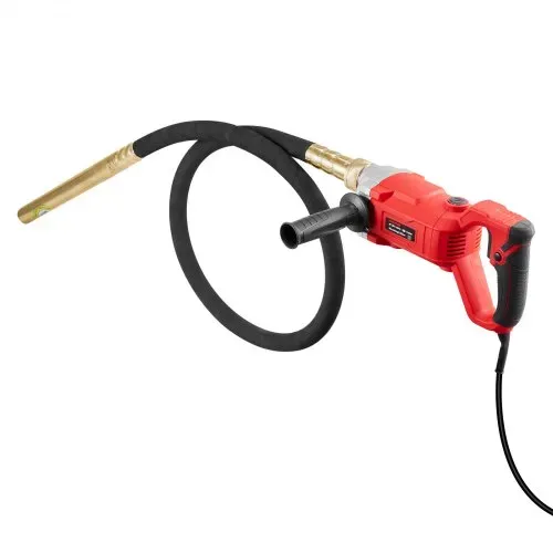 VEVOR Hand-Betonrüttler, 960 W elektrischer Rüttler 4000 U/min, elektrisches Betonrüttlerwerkzeug mit 2 m Schaftstange, tragbarer Bleistift-Zementrüttler zum Entfernen von Luftblasen und Mischen von Beton – Bild 8
