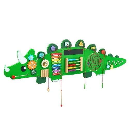 VEVOR Dinosaurier-Aktivitätswand, Motorikbrett, 11 Spiele, Montessori-Sensorik-Spieltafel für Kinder von 3–12 Jahren, Lernaktivitätszentrum, ideal für Kinder-Spielzimmer, Kindergarten, Klassenzimmer – Bild 9