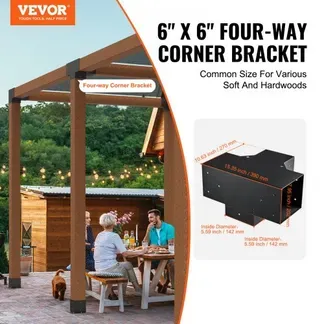 VEVOR 2er-Set Pfostenverbinder aus 2 mm dicken Stahlplatten Pfostenecke Pergola Eckverbinder Holzverbinder 90°-Stiefelstruktur Eckhalterung Holzbalken Pavillon Halterungs Set 390x270x202mm VEVOR 2er-Set Pfostenverbinder aus 2 mm dicken Stahlplatten Pfostenecke Pergola Eckverbinder Holzverbinder 90°-Stiefelstruktur Eckhalterung Holzbalken Pavillon Halterungs Set 390x270x202mm