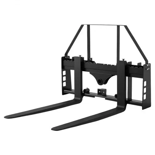 VEVOR Schnellbefestigung, 1814 kg, Palettengabelrahmenaufsatz mit 122 cm Palettengabeln, Gabelstaplerklingen, 50,8 mm Anhängerkupplung & Speerhülsen, passend für Kompaktlader, Traktoren – Bild 8