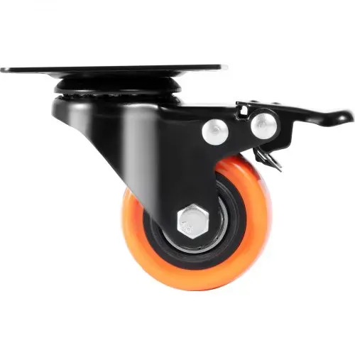 VEVOR Möbelrollen 4er-Set Lenkrollen PVC φ50,8mm Laufrollen 272kg Tragfähigkeit Transportrollen mit Doppelkugellagern Kastenrollen 360° Drehbar Schwerlastrollen für Häusern Büros Studios Fabriken – Bild 8